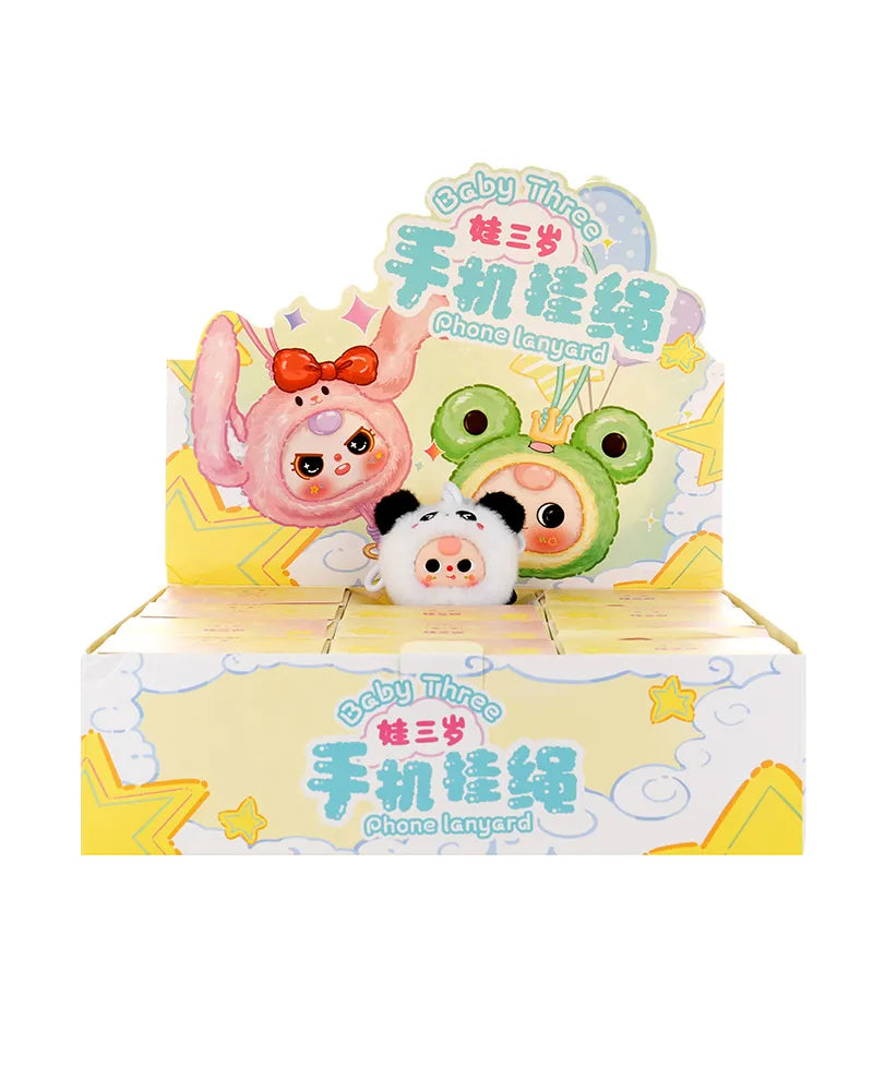 Baby Three Phone Strap Plush Blind Box