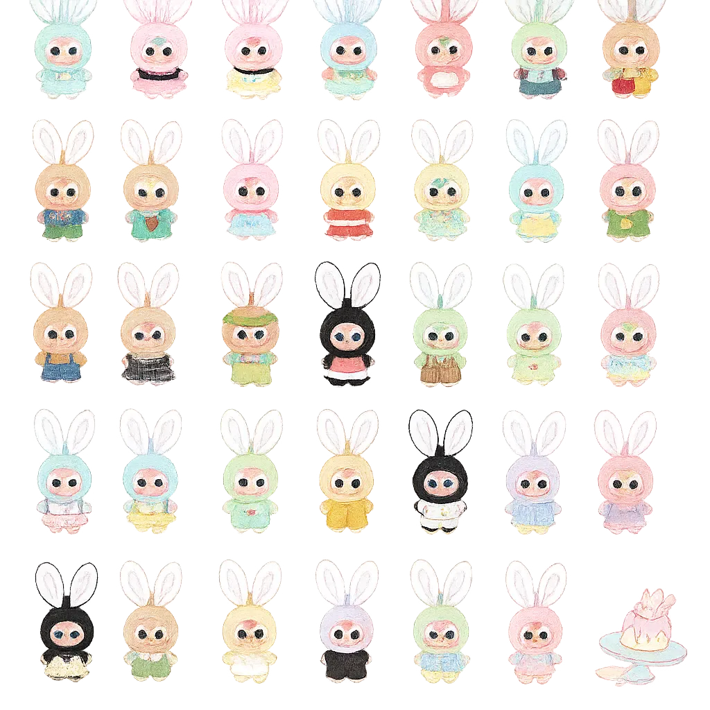 Baby Three Mini Tiny Rabbit