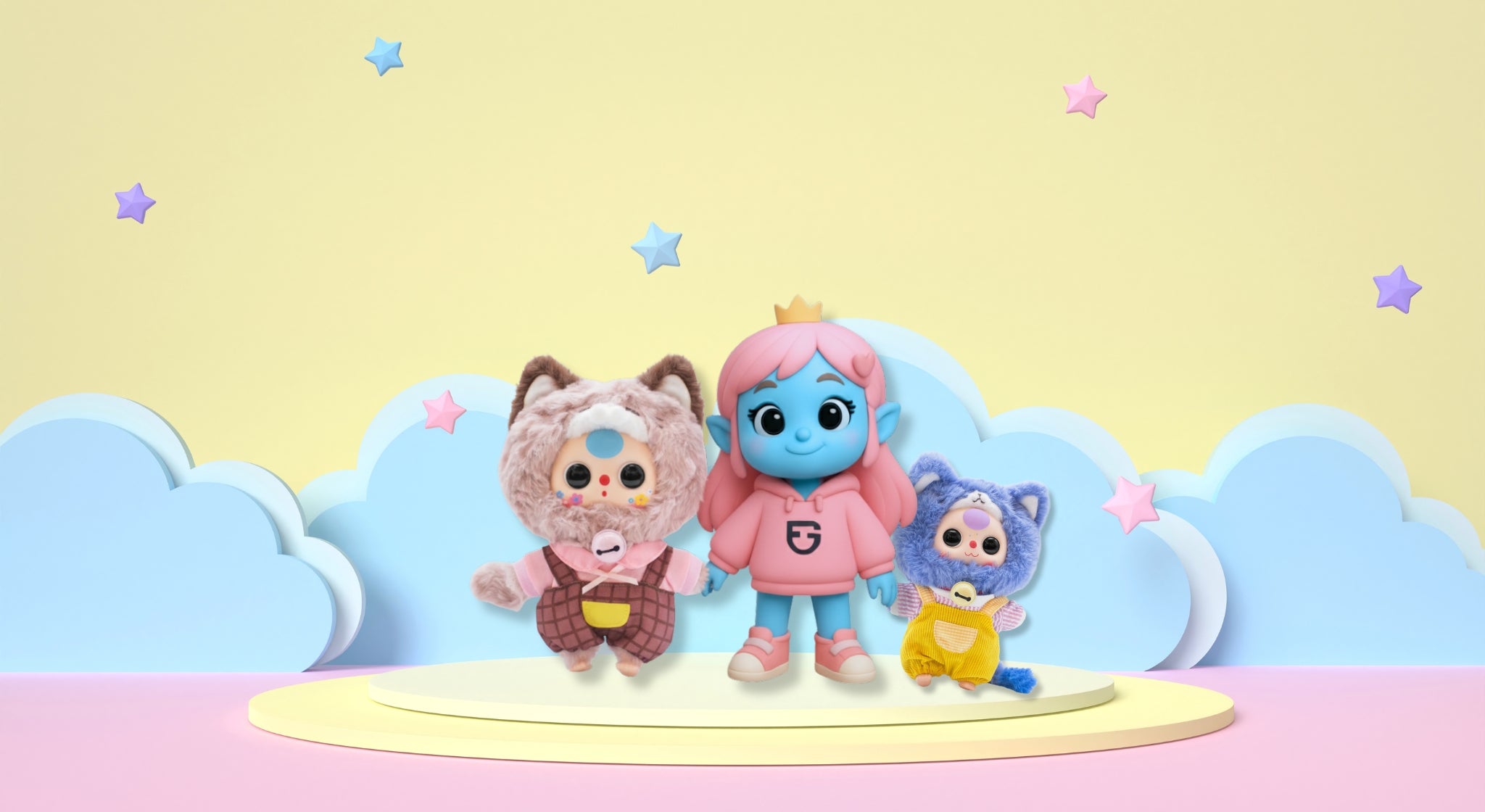 Baby Three Kitten Wardrobe