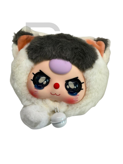 Baby Three Fortune Cat Large Zipper Plush