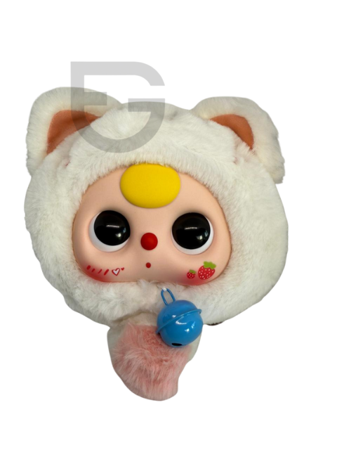 Baby Three Fortune Cat Large Zipper Plush